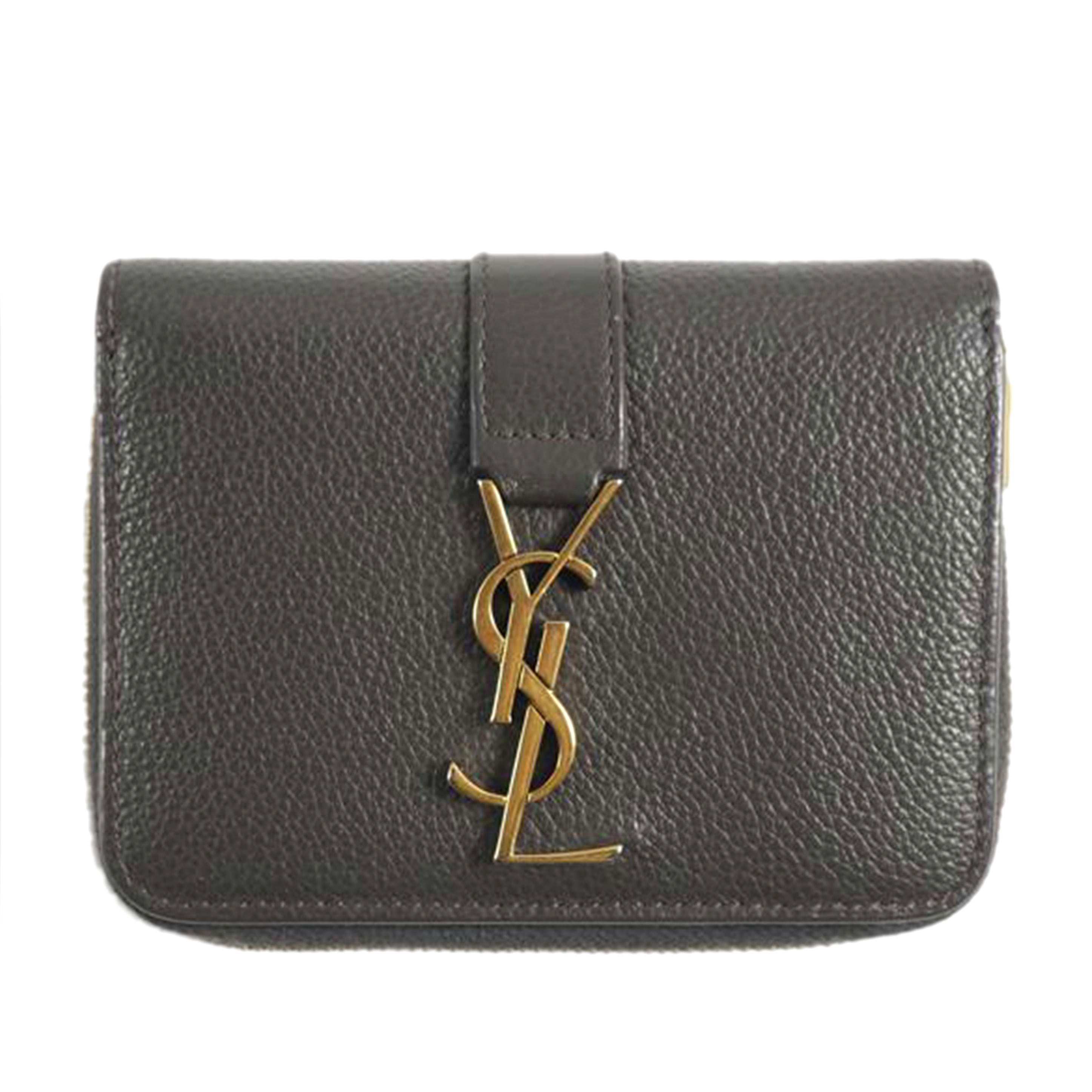 SAINT LAURENT サンローラン/二つ折り財布/タイニーウォレット/グレー/532867//ABランク/79