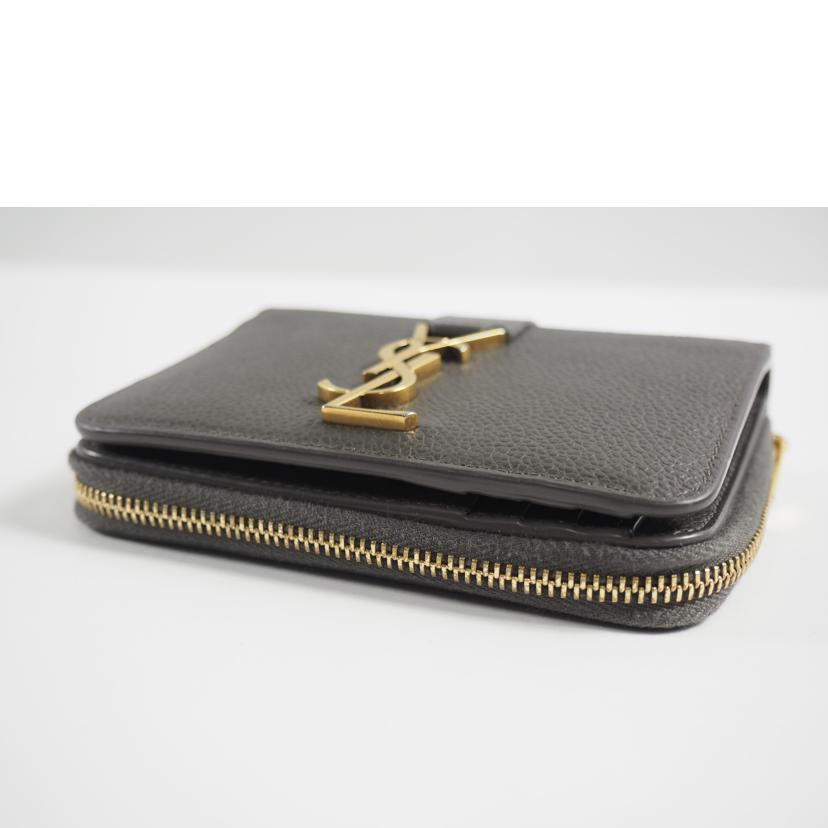 SAINT LAURENT サンローラン/二つ折り財布/タイニーウォレット/グレー/532867//ABランク/79