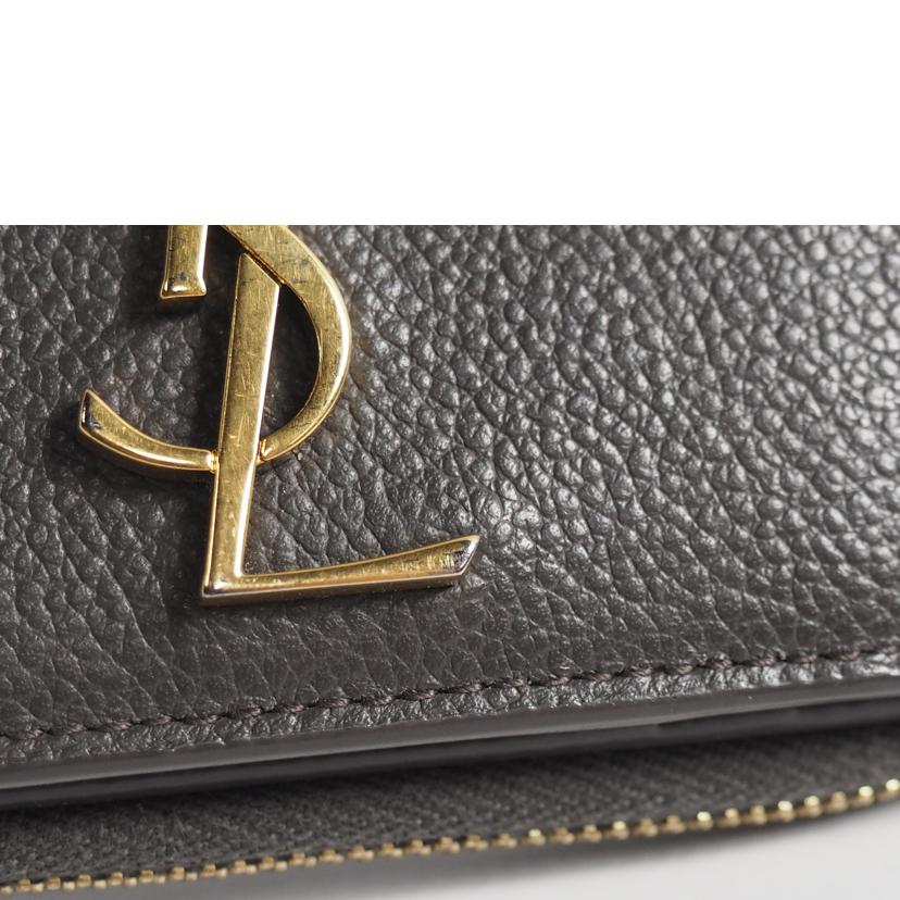 SAINT LAURENT サンローラン/二つ折り財布/タイニーウォレット/グレー/532867//ABランク/79