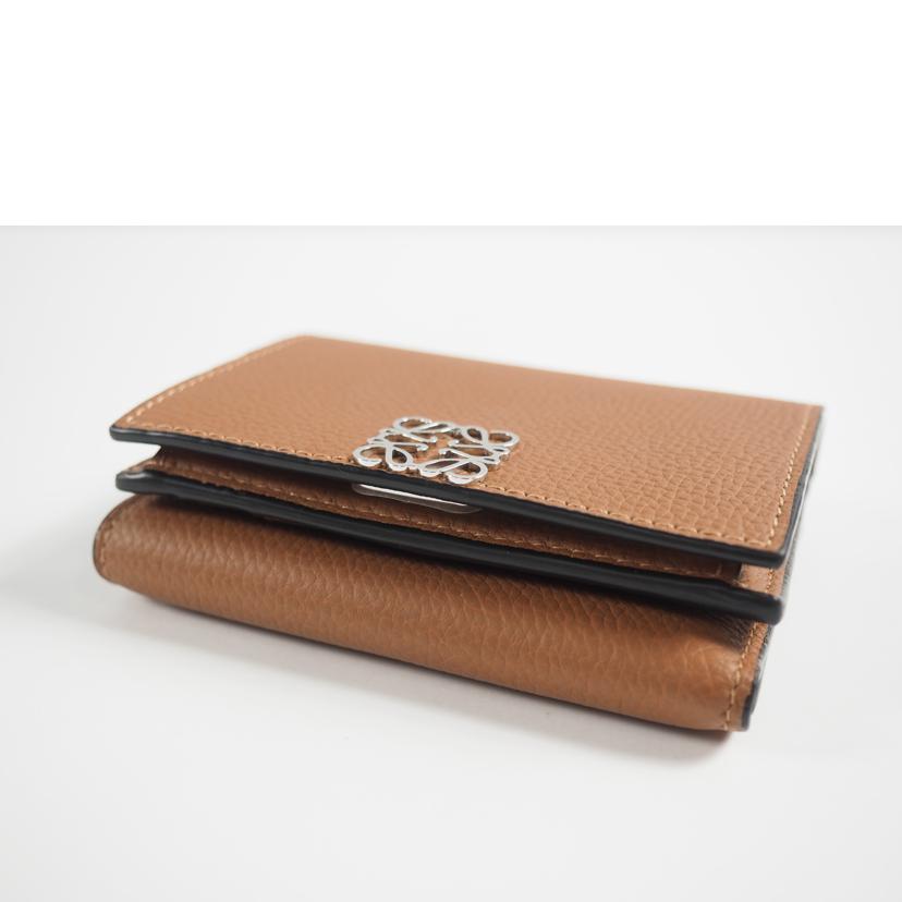 LOEWE ロエベ/三つ折りミニ財布/アナグラム/トリフォルド/茶/C660Z40X04//ABランク/79