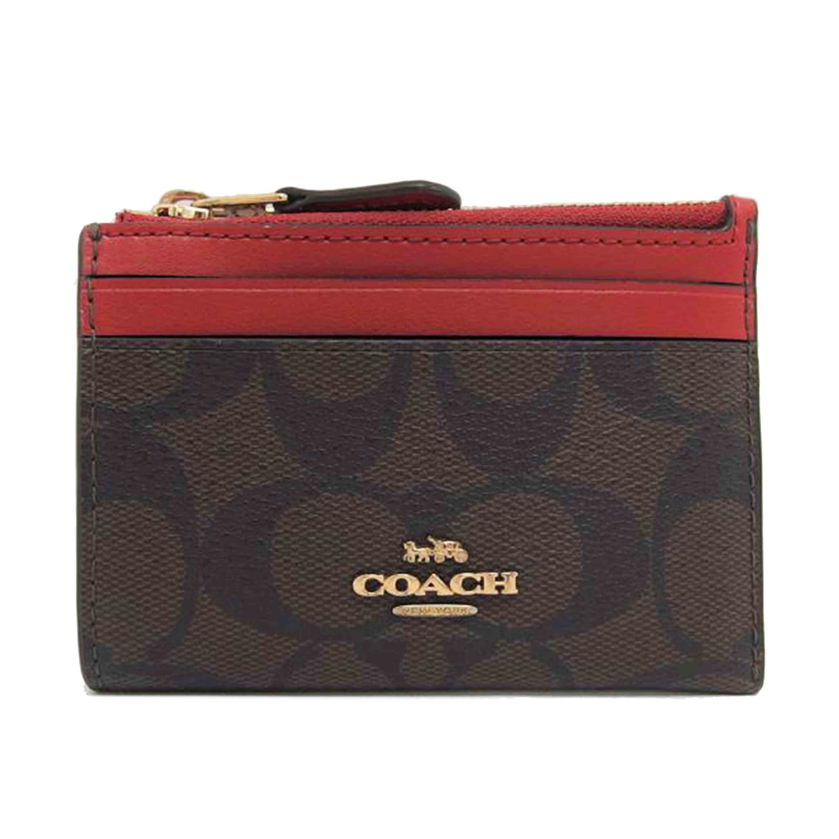 COACH コーチ パスケース カードケース/シグネチャーキーリング付きコインケース/88208//J21**/ABランク/04