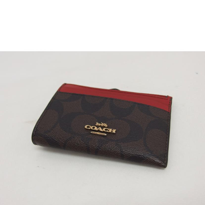 COACH コーチ パスケース カードケース/シグネチャーキーリング付きコインケース/88208//J21**/ABランク/04