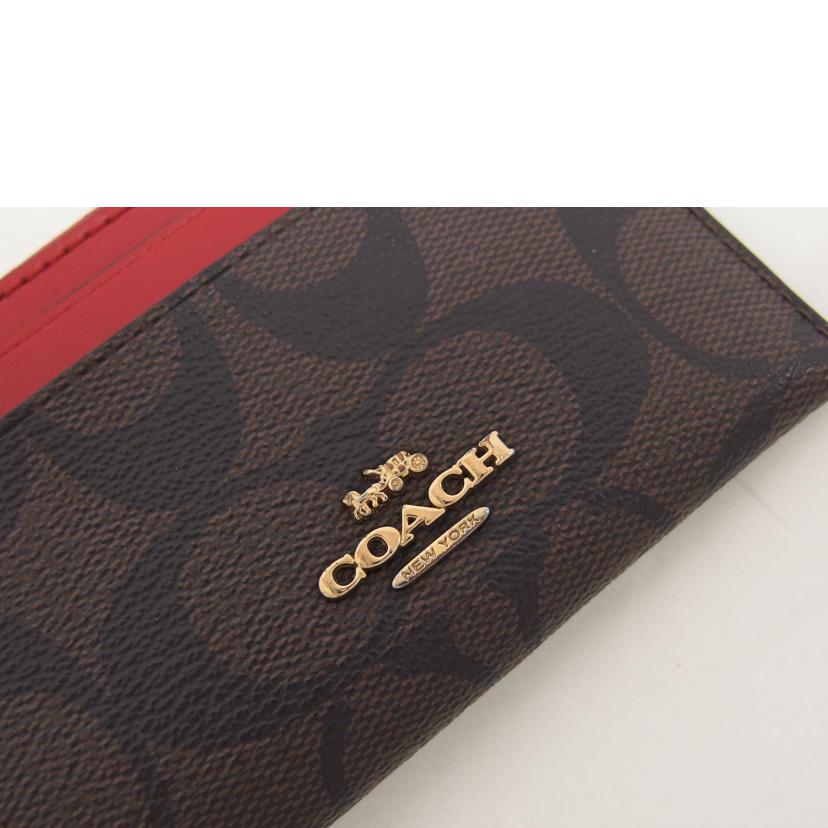COACH コーチ パスケース カードケース/シグネチャーキーリング付きコインケース/88208//J21**/ABランク/04