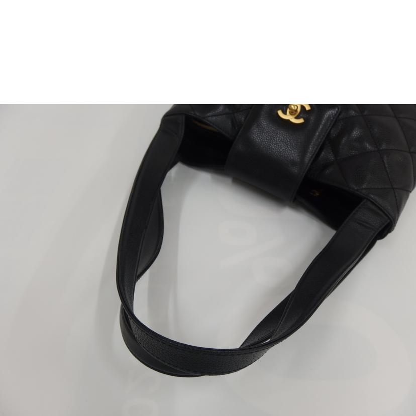 CHANEL シャネル/キャビアスキンココマークターンロックハンド//645****/Bランク/82
