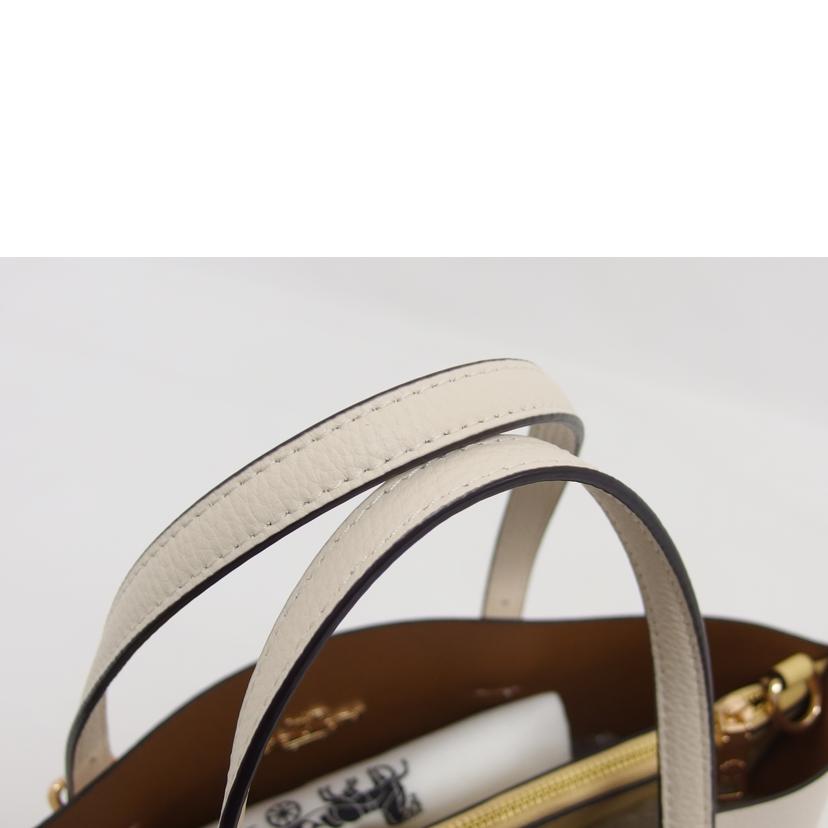 COACH コーチ/モリートート25/2WAYショルダーバッグ/チョークライトサドル/C4084//E22**/Aランク/04