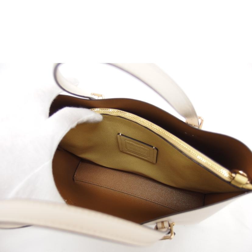 COACH コーチ/モリートート25/2WAYショルダーバッグ/チョークライトサドル/C4084//E22**/Aランク/04