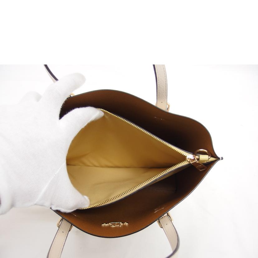 COACH コーチ/モリートート25/2WAYショルダーバッグ/チョークライトサドル/C4084//E22**/Aランク/04