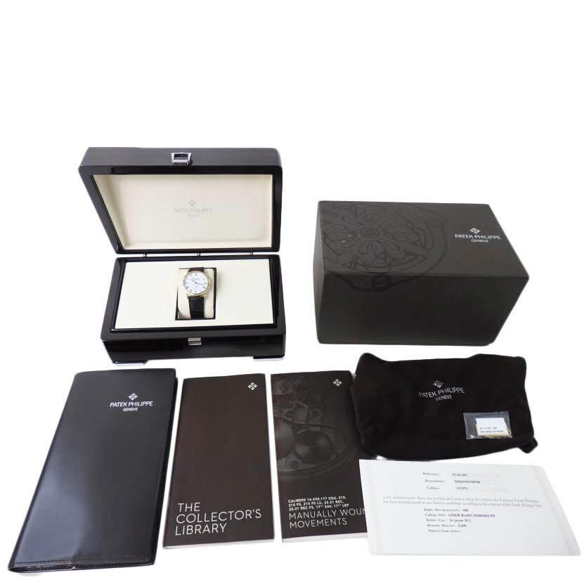 PATEK PHILIPPE パティック フィリップ カラトラバ ホワイトダイヤル イエローゴールド/カラトラバ/ホワイトダイヤル/ローマンインデックス/イエローゴールド/5119J-001//595************/ABランク/84