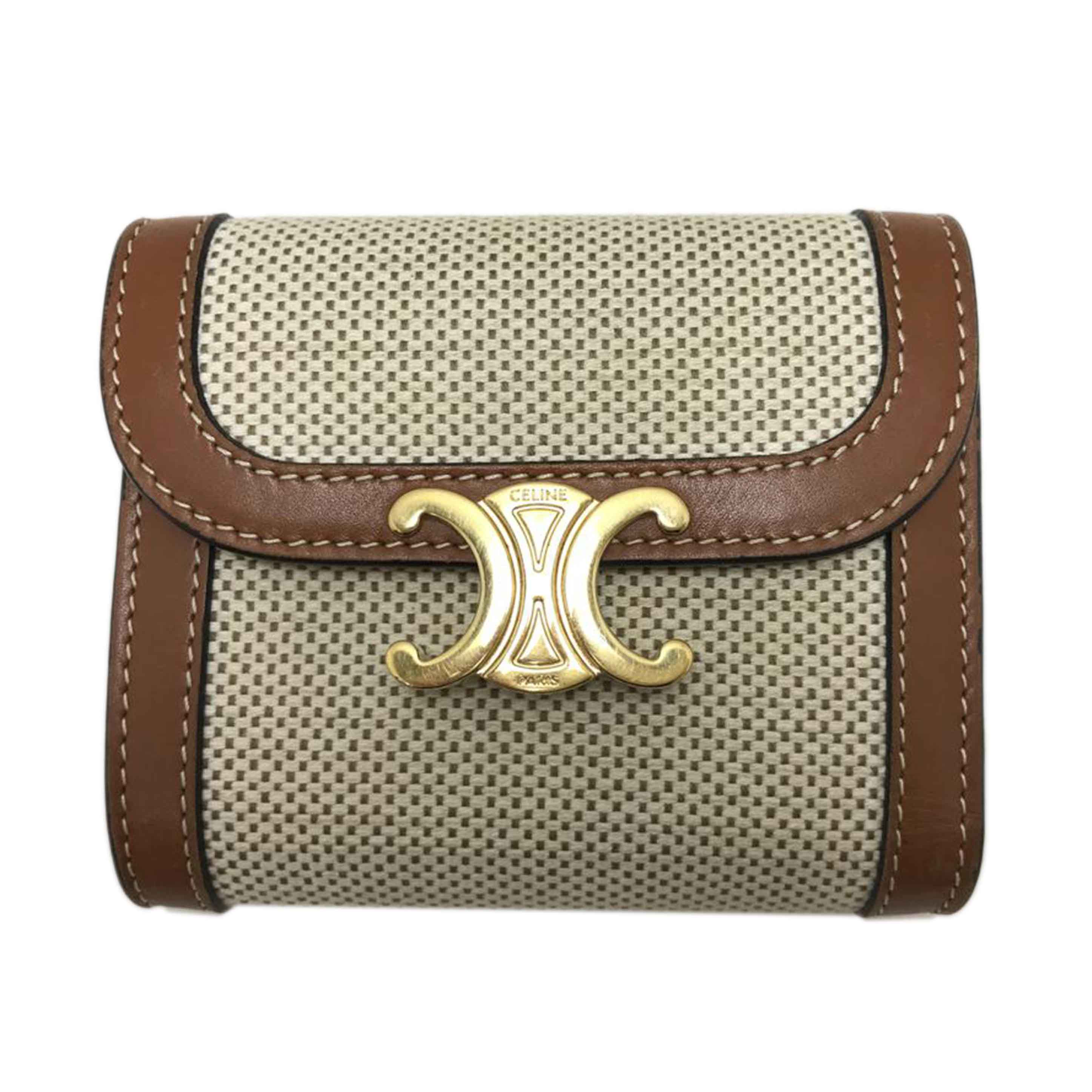 CELINE セリーヌ/トリオンフ スモールウォレット/U-SD.0241//Bランク/51