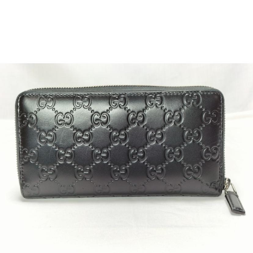 GUCCI グッチ/シマ レザー ラウンドファスナー/307987//095*/Bランク/52