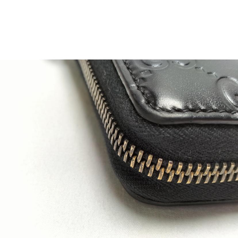 GUCCI グッチ/シマ レザー ラウンドファスナー/307987//095*/Bランク/52