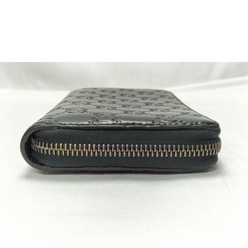 GUCCI グッチ/シマ レザー ラウンドファスナー/307987//095*/Bランク/52