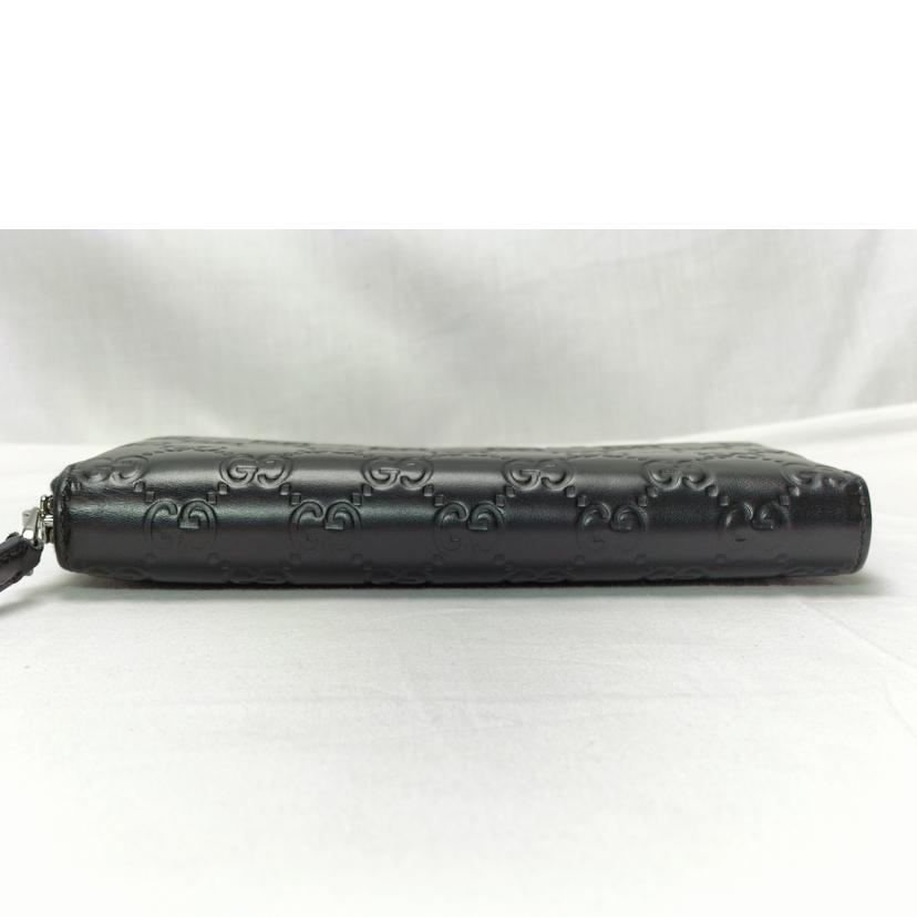 GUCCI グッチ/シマ レザー ラウンドファスナー/307987//095*/Bランク/52