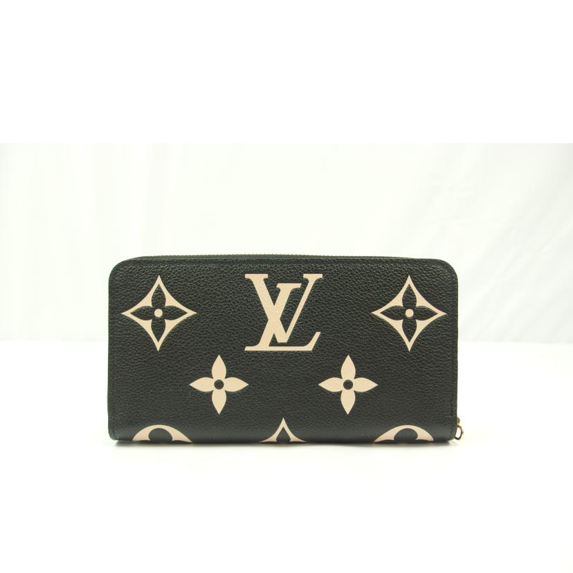 LV ルイ・ヴィトン/ジッピー・ウォレット/バイカラーMGアンプラント/ブラックベージュ/M80481//RFIDタグ/SAランク/83