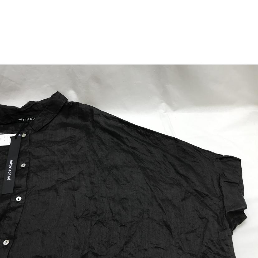 mizuiro ind ミズイロインド/スタンドカラー ドルマンシャツ/ブラック/1-239016//SAランク/51