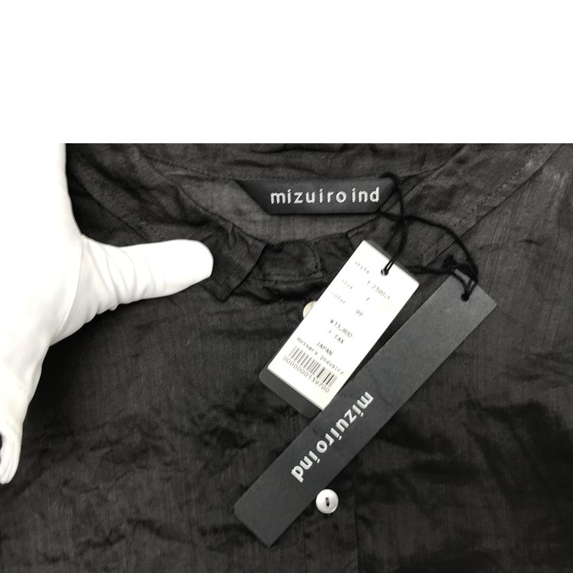 mizuiro ind ミズイロインド/スタンドカラー ドルマンシャツ/ブラック/1-239016//SAランク/51