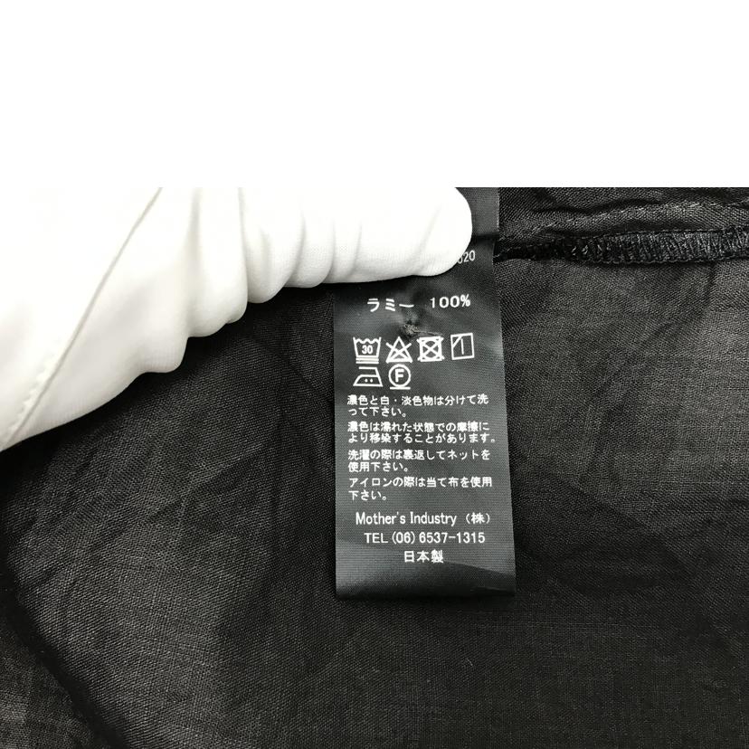 mizuiro ind ミズイロインド/スタンドカラー ドルマンシャツ/ブラック/1-239016//SAランク/51