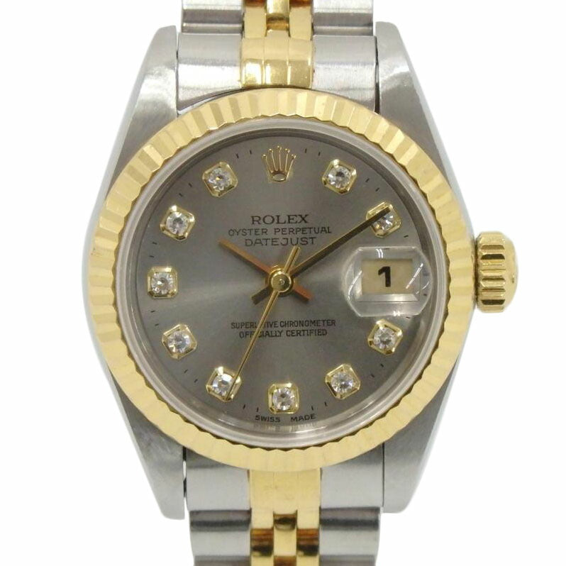 ROLEX ロレックス/デイトジャストレディース/コンビ/新ダイヤ/69173//S773102/Bランク/77