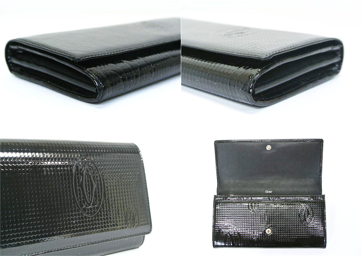 Cartier  カルティエ /ハッピーバースディ 2つ折長財布 / 31284BK  /ブラック/黒 /ABランク/51
