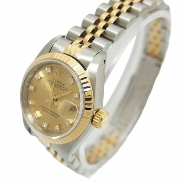 ROLEX ロレックス/デイトジャスト/10Pダイヤ/シャンパン文字盤/自動巻き/69173G//X175336/Aランク/04