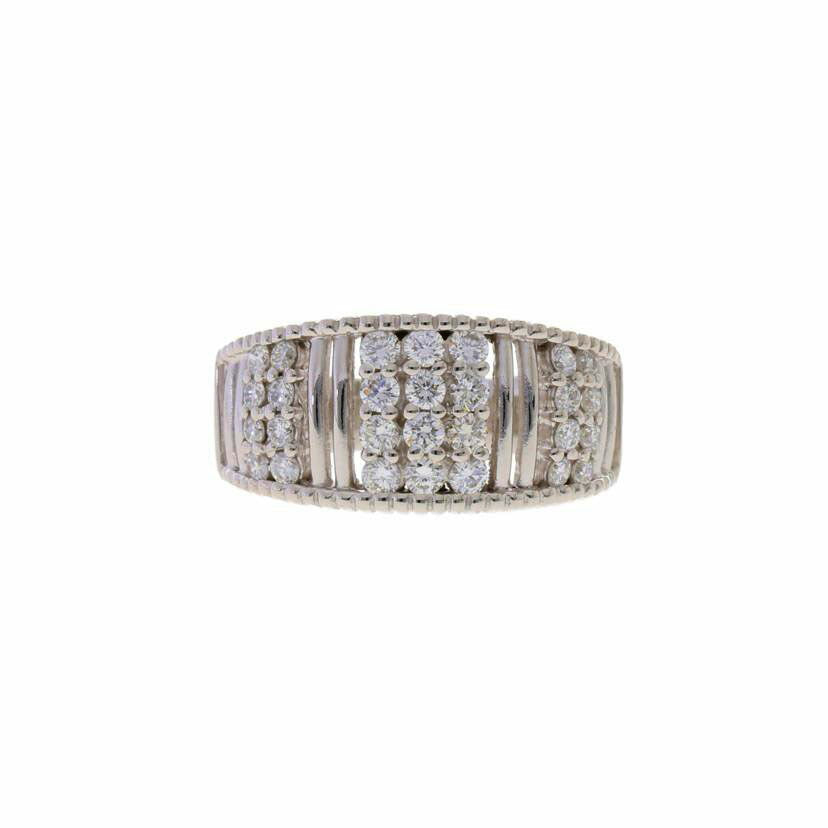 / K18WGダイヤリング0.64ct//Aランク/75