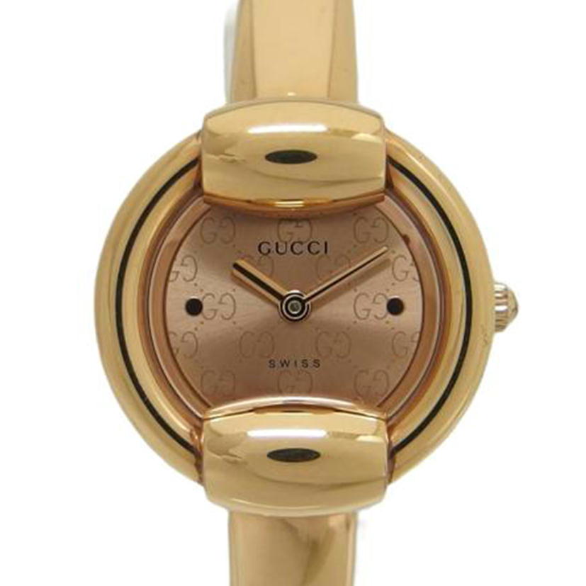 GUCCI グッチ/ゴールド文字盤/バングルウォッチ/クォーツ/1400L//13492521/ABランク/04