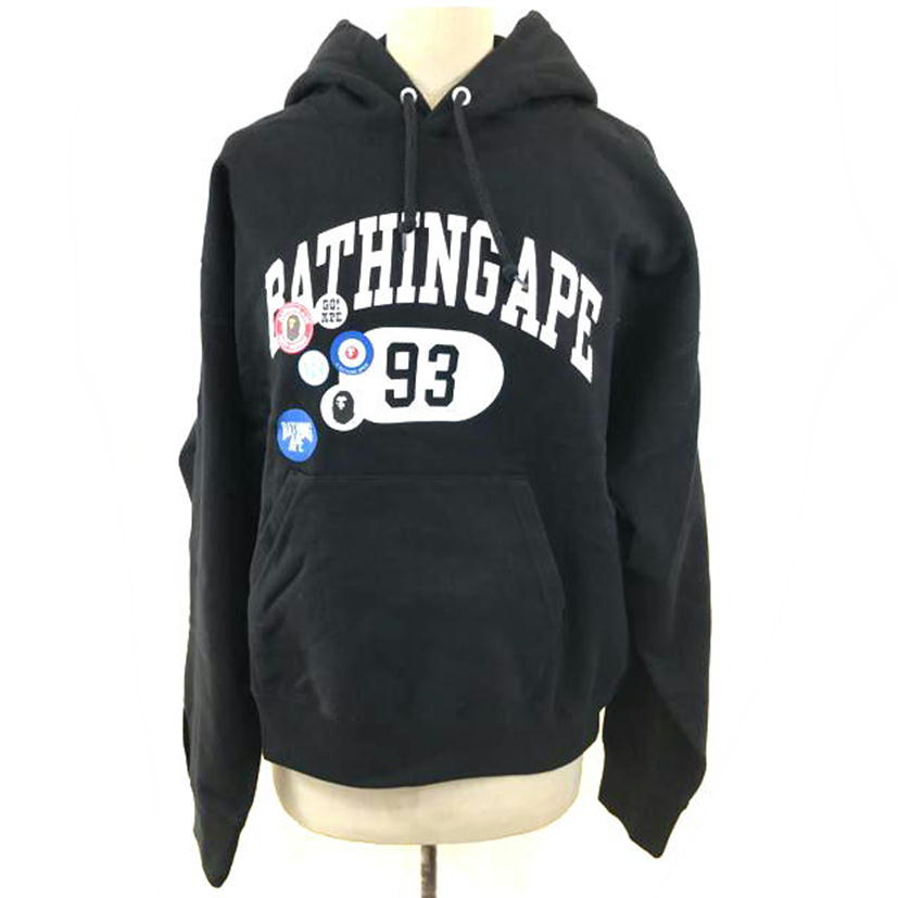 A BATHING APE アベイシングエイプ/ロゴパッチパーカー/001PPH801012M//Aランク/51