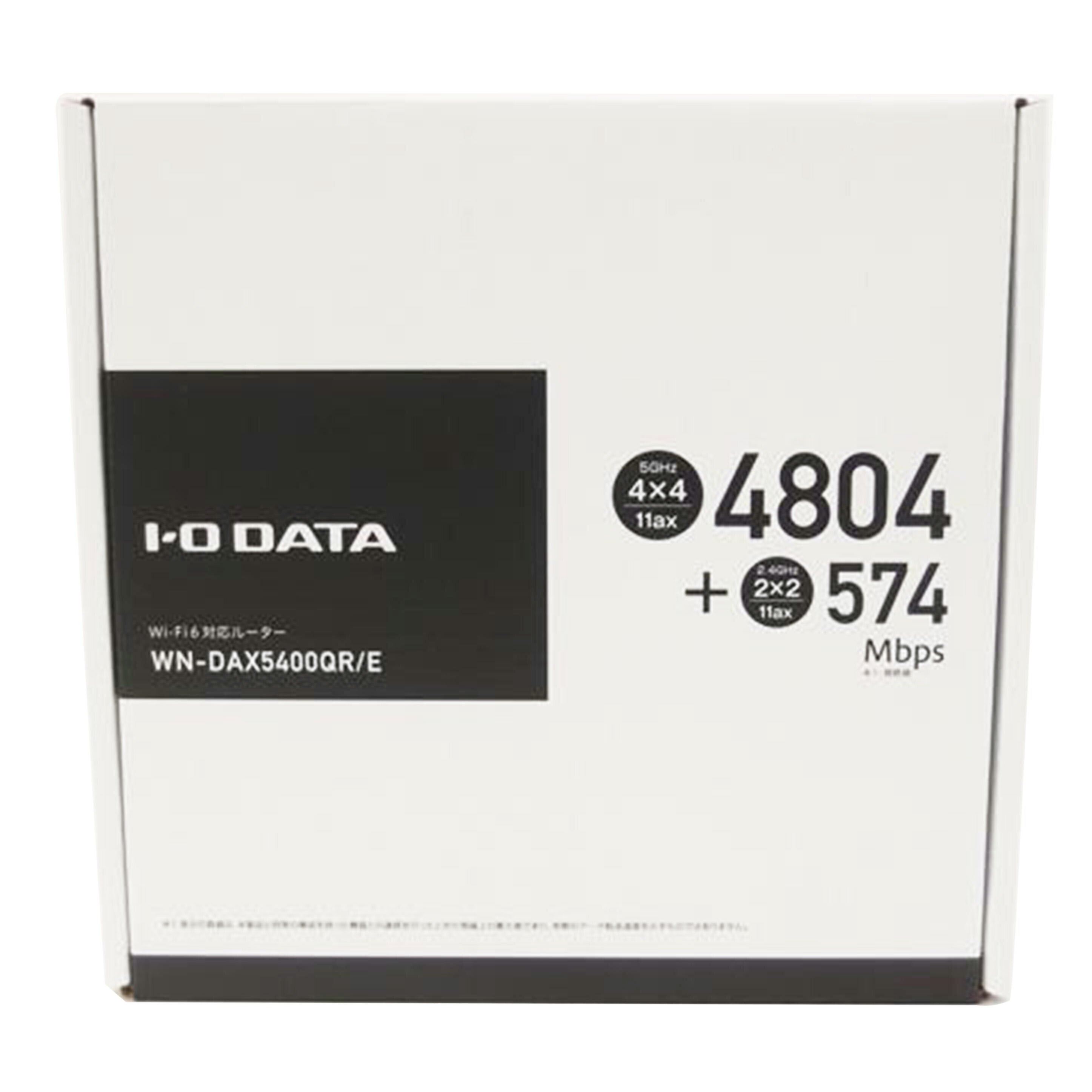 PC周辺機器<br>I・O DATA アイオーデータ/Wi-Fi6 2.5Gbps対応ルーター/WN-DAX5400QR/E/141Z009134YF/パソコン関連/Sランク/69