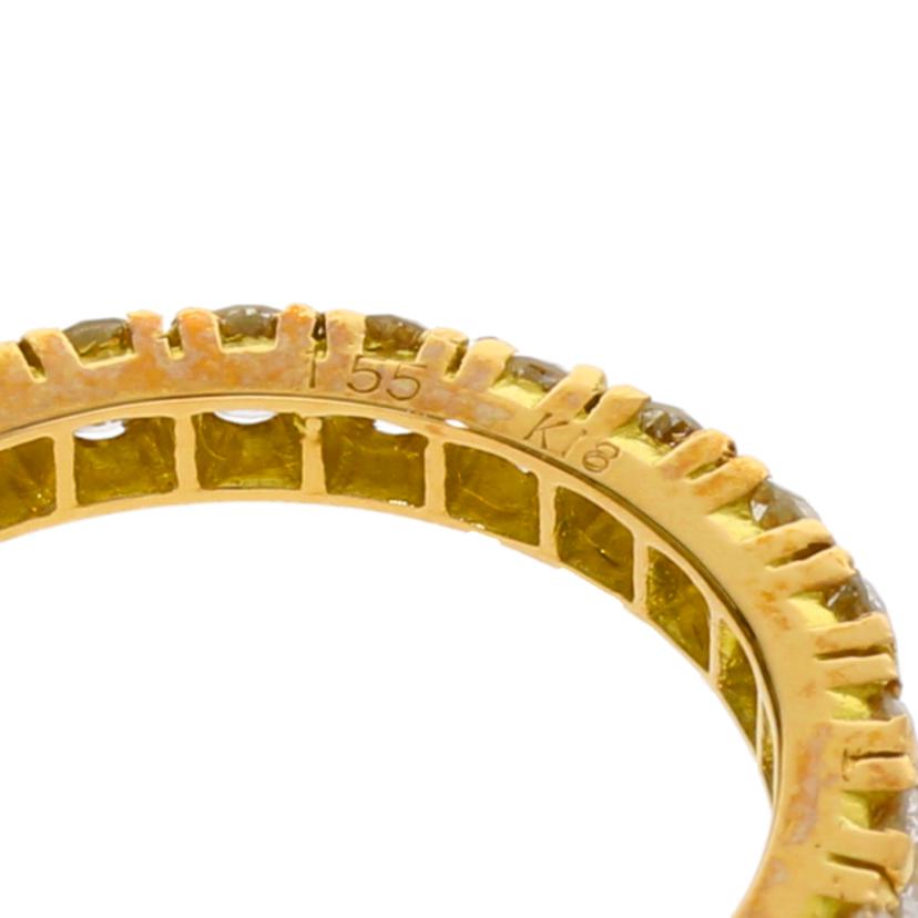 /K18フルエタニティダイヤR 1.55/#13//Aランク/75