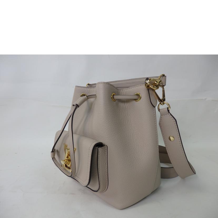 LV ルイ・ヴィトン/ロックミー・バケットNV/グレインカーフ/グレージュ/M57688//RFI****/SAランク/84