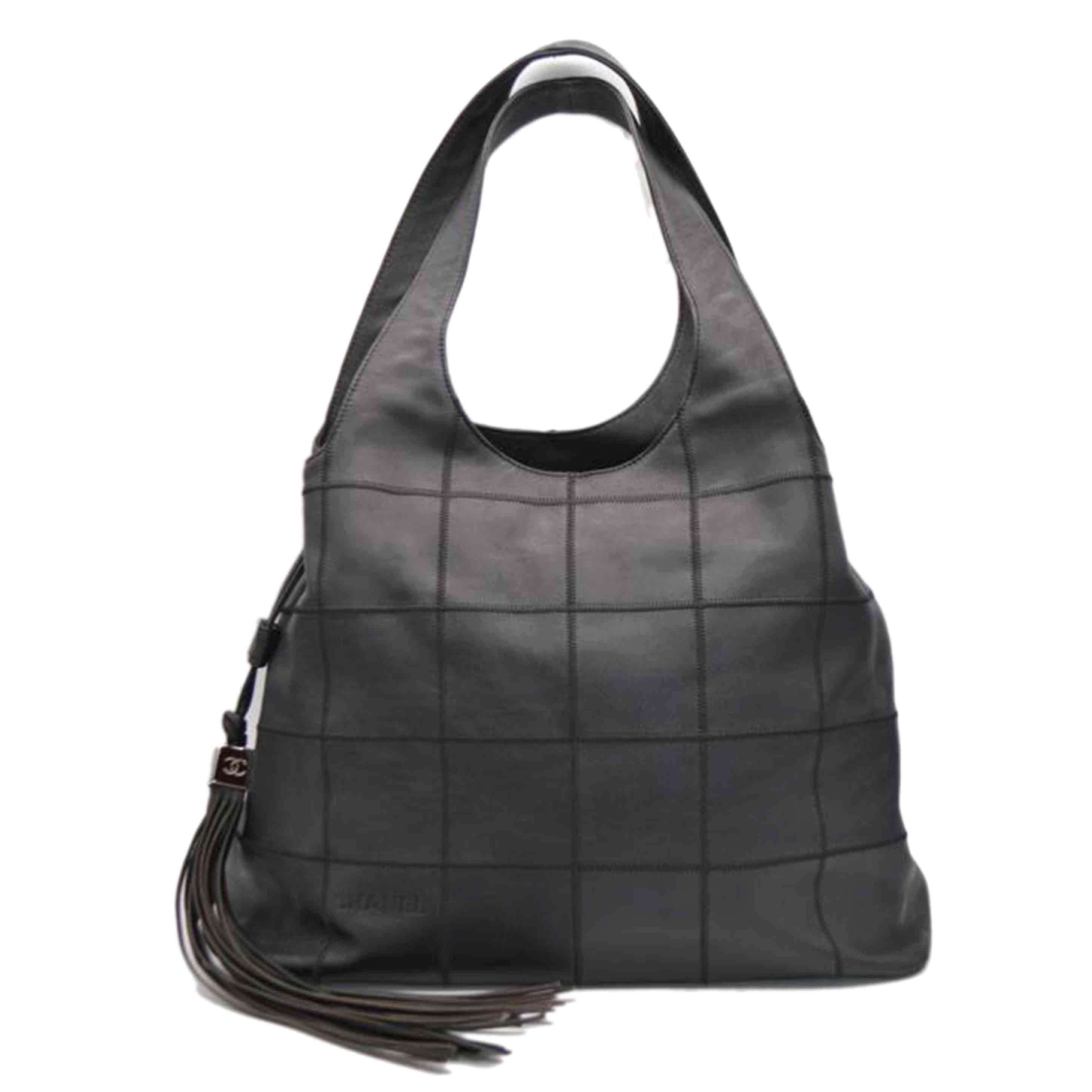 CHANEL シャネル/チョコバーフリンジタッセルレザートート/ノワール//783****/ABランク/89