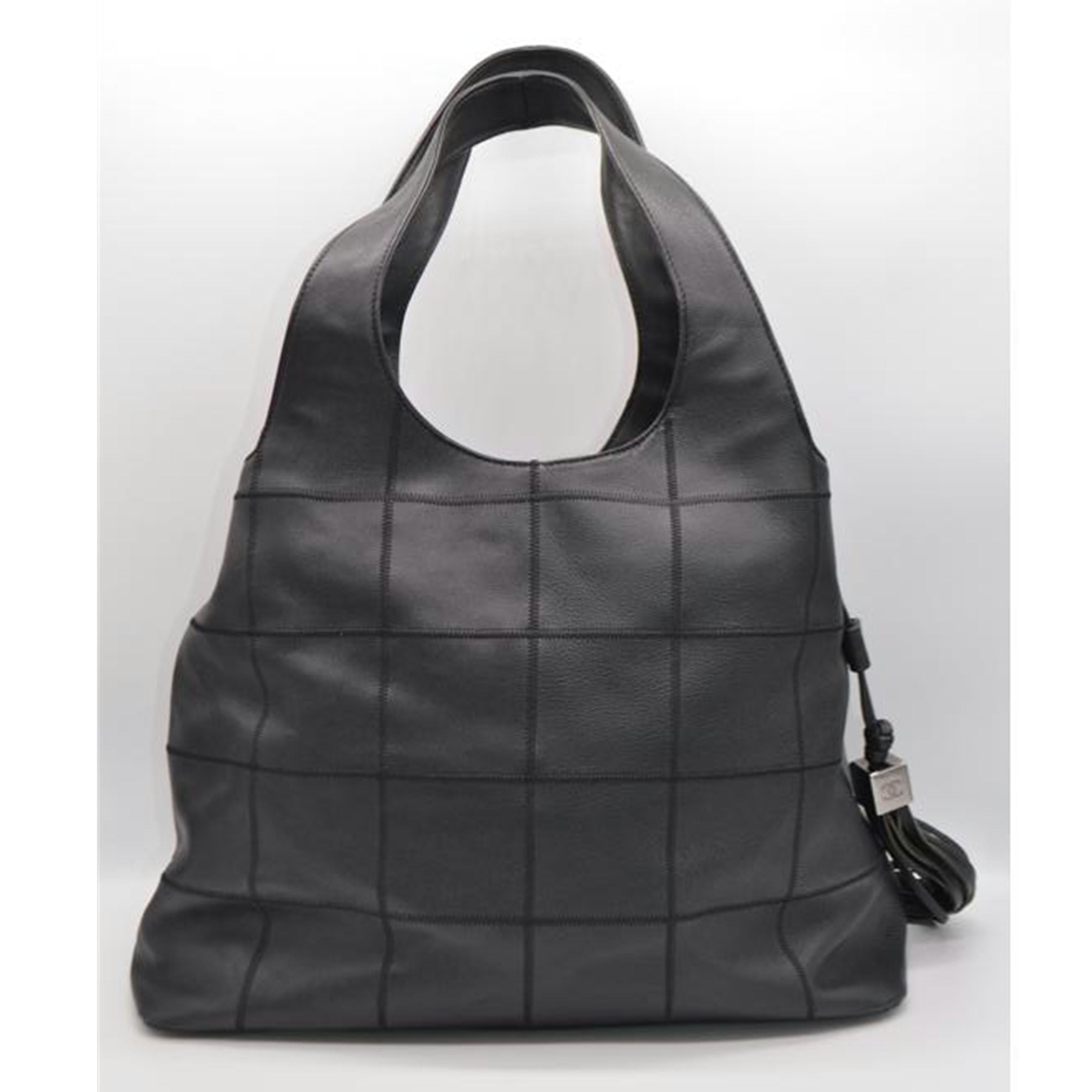 CHANEL シャネル/チョコバーフリンジタッセルレザートート/ノワール//783****/ABランク/89