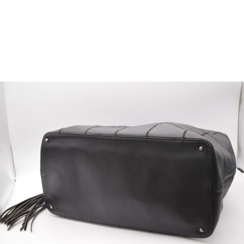CHANEL シャネル/チョコバーフリンジタッセルレザートート/ノワール//783****/ABランク/89