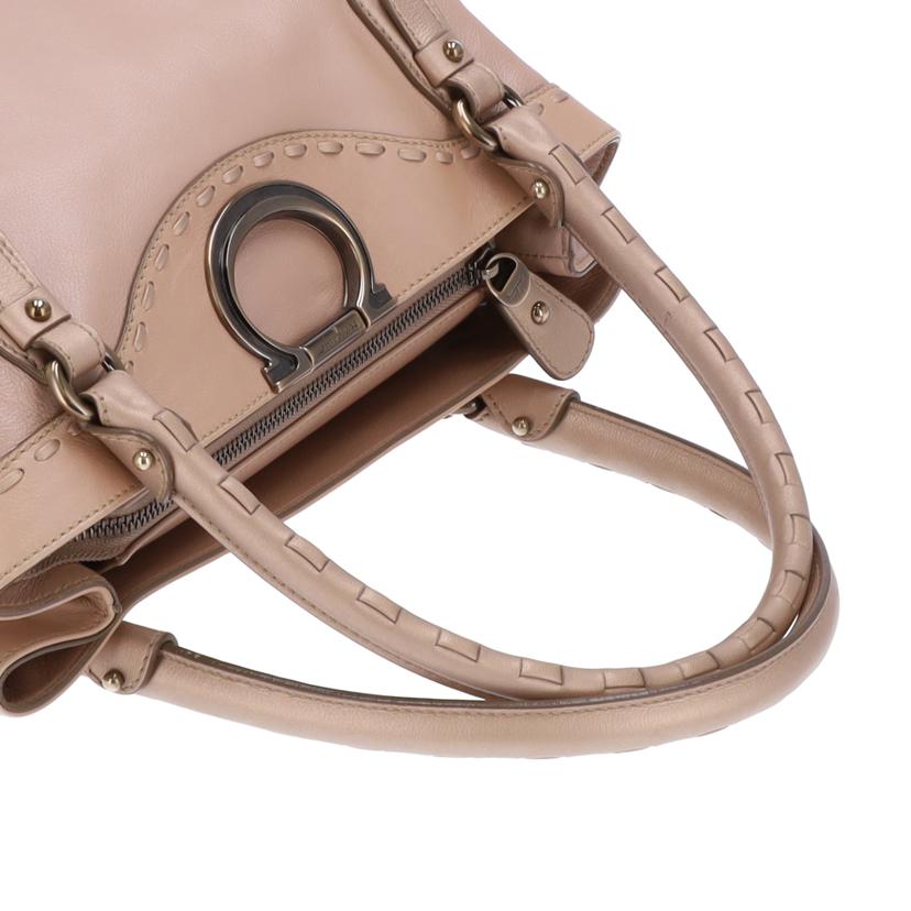 S.Ferragamo S.Ferragamo/ガンチーニ/レザーハンドバッグ/ピンク//EZ-21 C089/ABランク/75