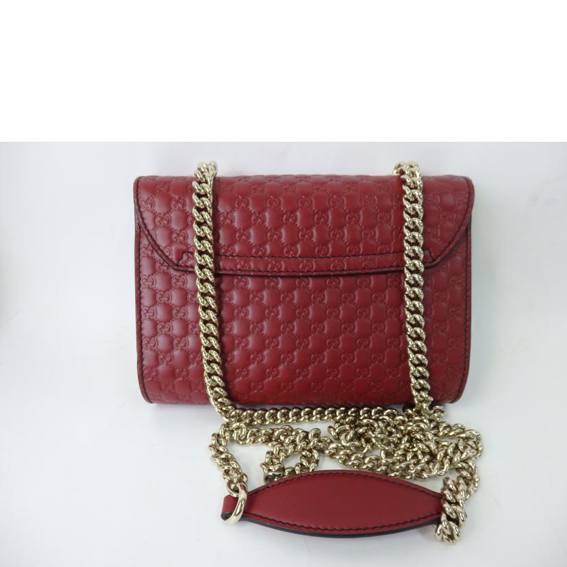 GUCCI グッチ/マイクログッチシマホースビットエミリーチェーンショルダー/449636//493***/Aランク/84