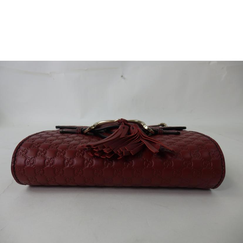 GUCCI グッチ/マイクログッチシマホースビットエミリーチェーンショルダー/449636//493***/Aランク/84