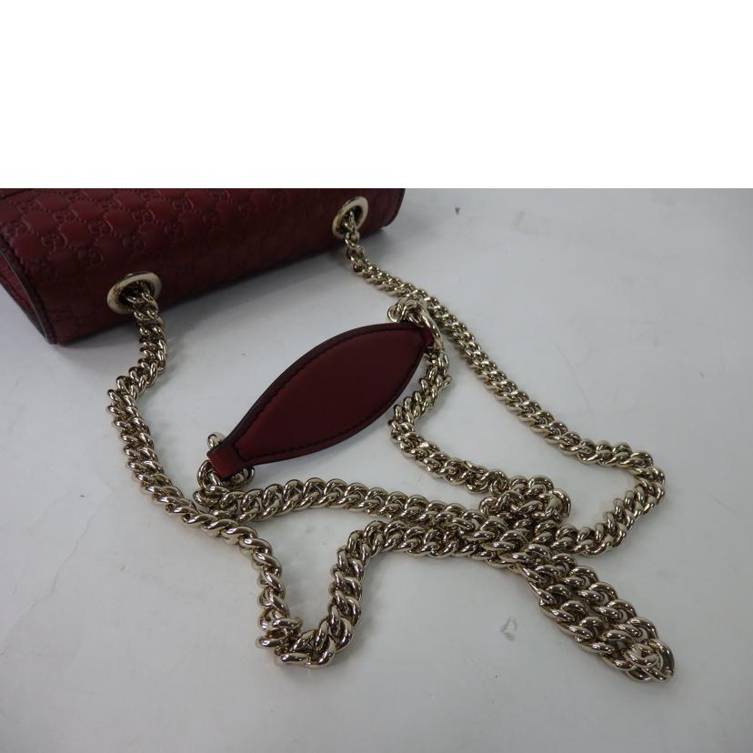 GUCCI グッチ/マイクログッチシマホースビットエミリーチェーンショルダー/449636//493***/Aランク/84