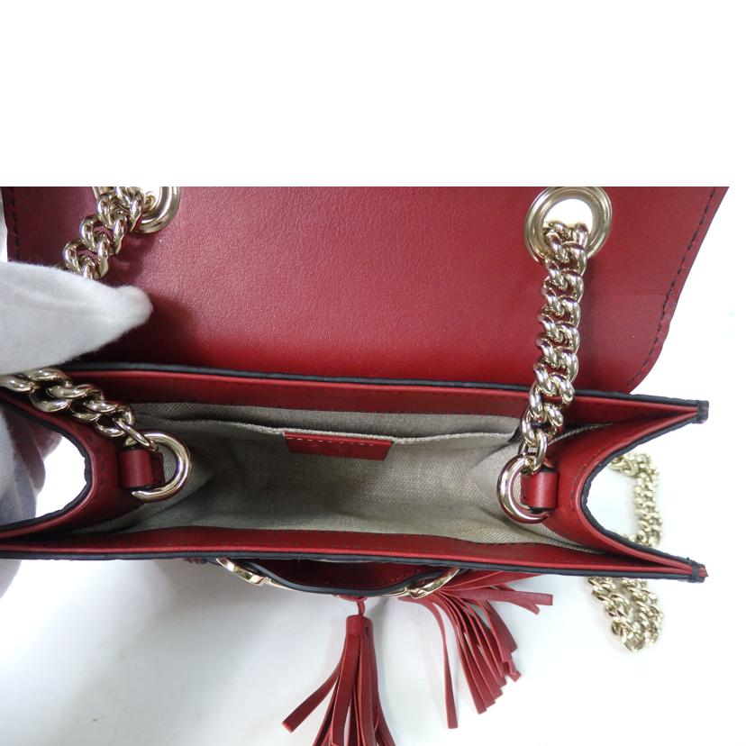 GUCCI グッチ/マイクログッチシマホースビットエミリーチェーンショルダー/449636//493***/Aランク/84
