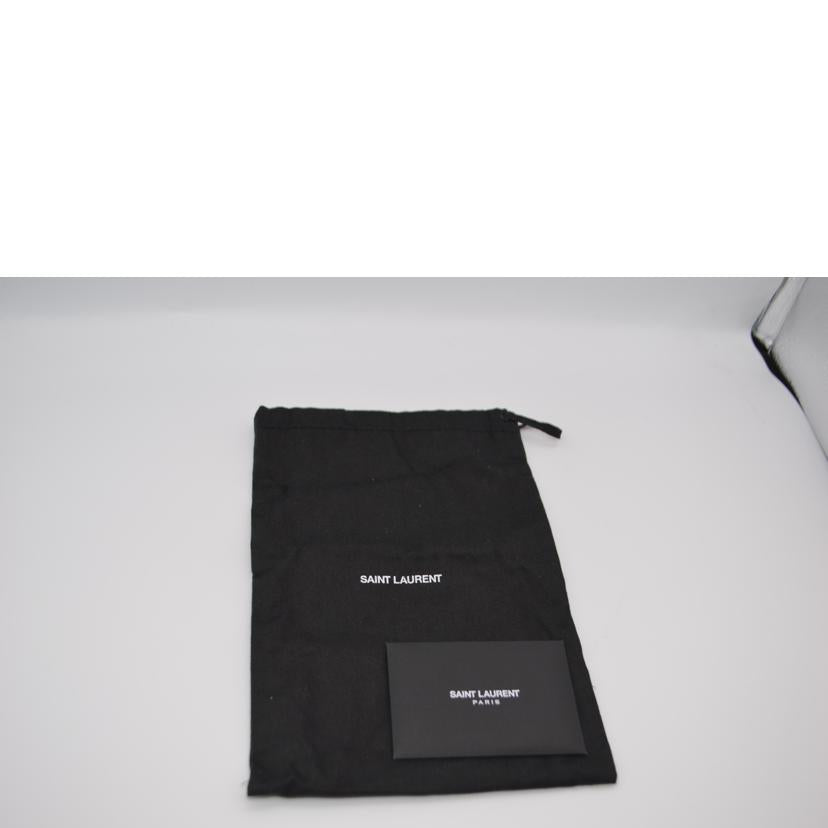 SAINT LAURENT サンローラン/モノグラムエンベロープチェーンレザーウォレット/ノワール/393953//121*/SAランク/89