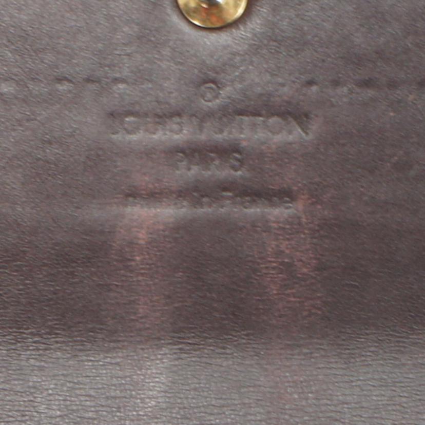 LV ルイヴィトン/ポルトフォイユ・サラ/ヴェルニ/アマラント/M93524//TH2***/Bランク/75