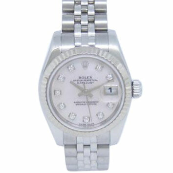 ROLEX ロレックス/デイトジャスト レディース シェル文字盤 新ダイヤ/179174//D904959/ABランク/64