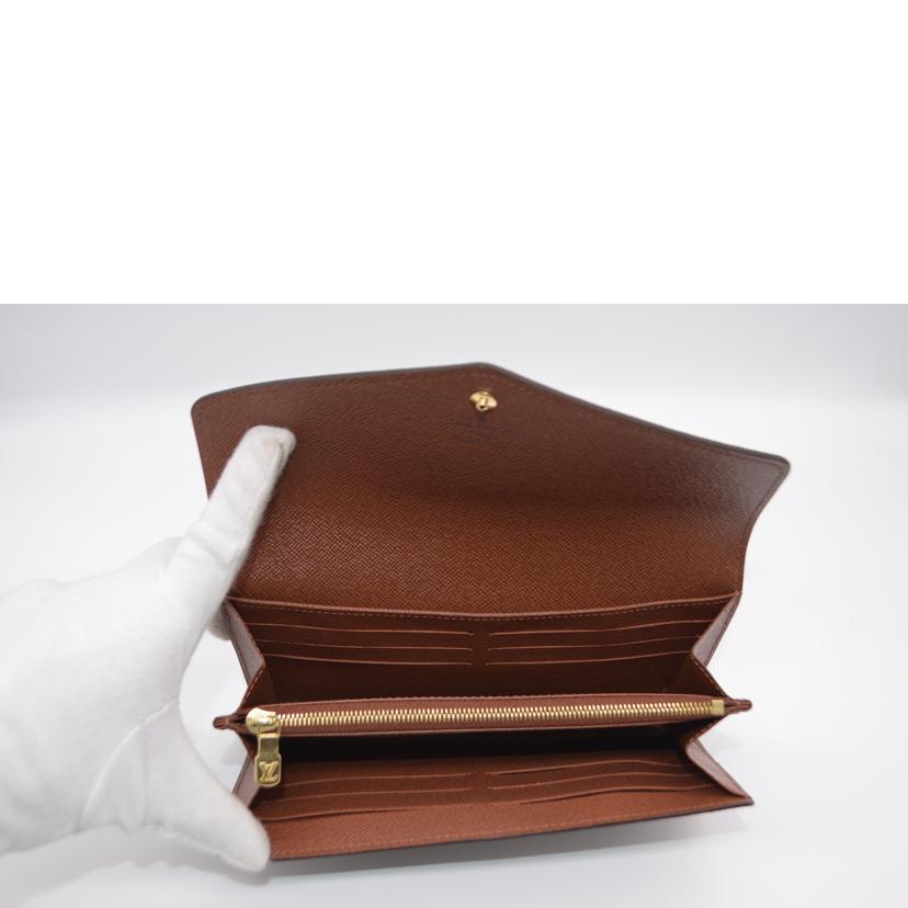 LV ルイヴィトン/ポルトフォイユ・サラ新型/モノグラム/ブラウン/M60531//RFI****/Sランク/89