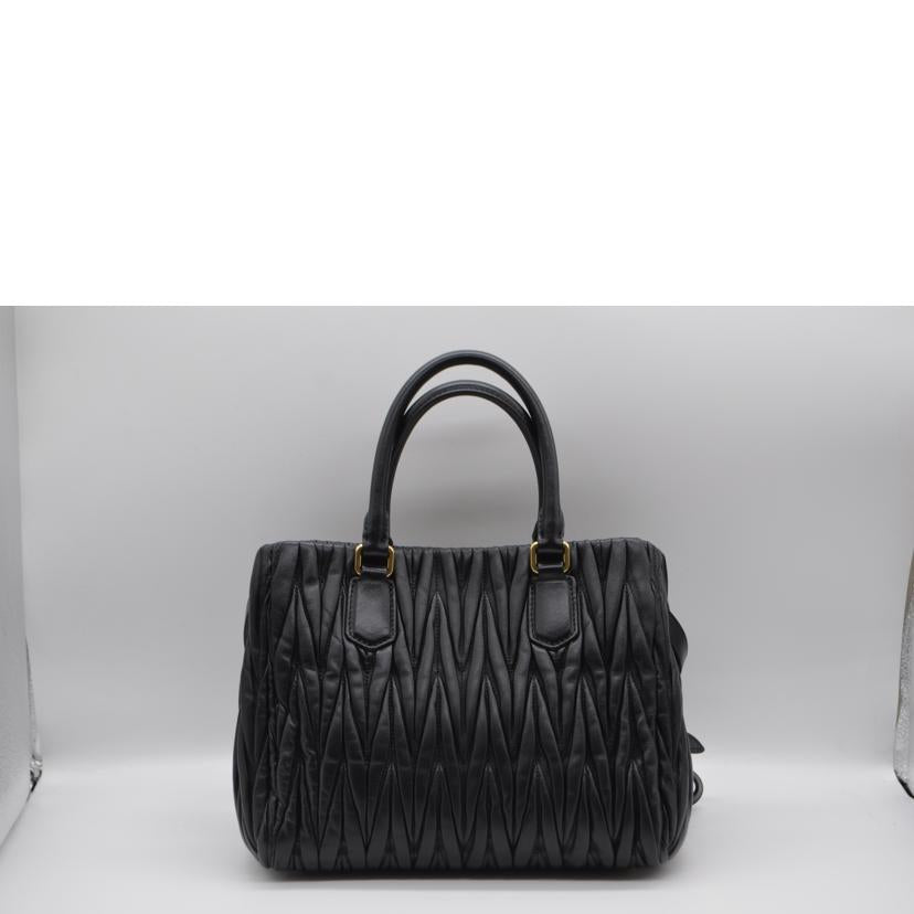 miu miu ミュウミュウ/マテラッセスモール2wayレザーハンド/ノワール/5BA258//SAランク/89