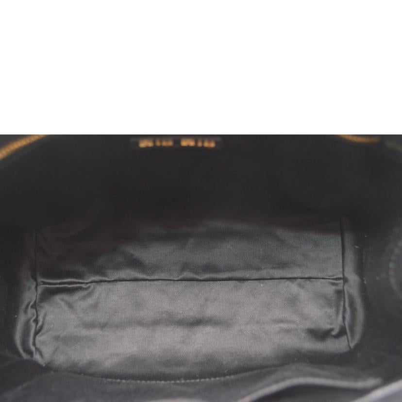 miu miu ミュウミュウ/マテラッセスモール2wayレザーハンド/ノワール/5BA258//SAランク/89