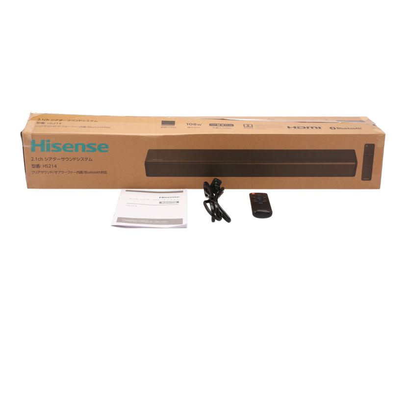 Hisense ハイセンス/2chシアターサウンドシステム/HS214//160380/Bランク/75