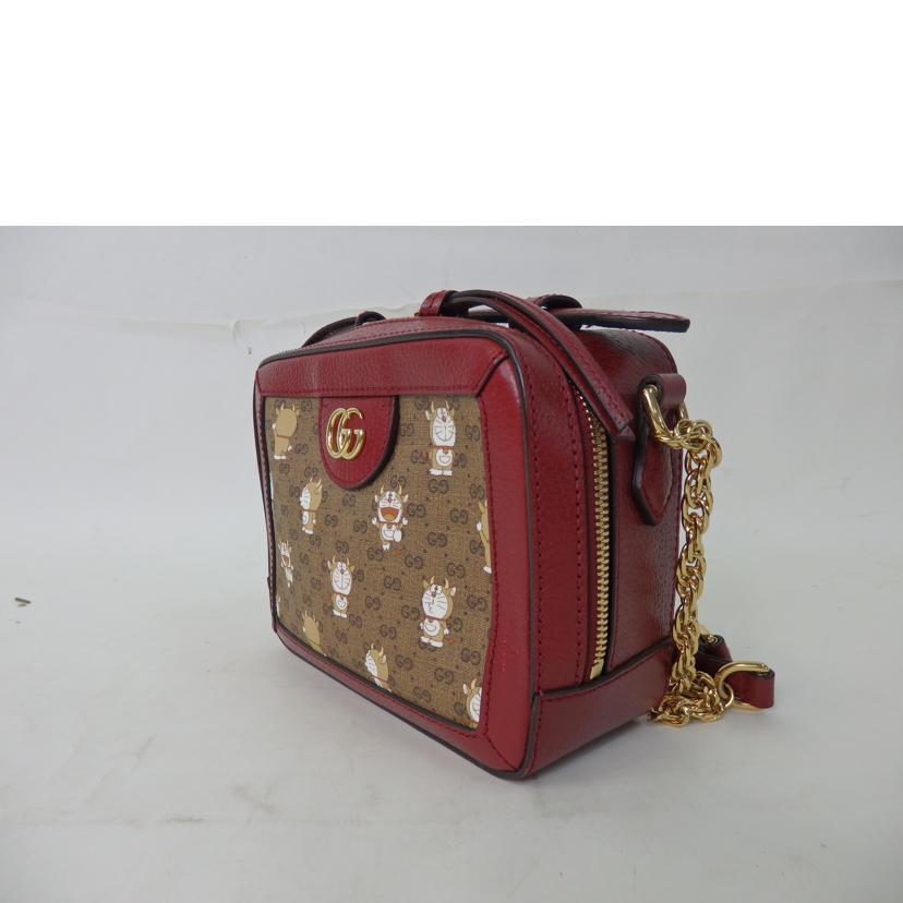 GUCCI グッチ/ミニGGスプリームチェーンショルダー/ドラえもん/655596//486***/Aランク/84
