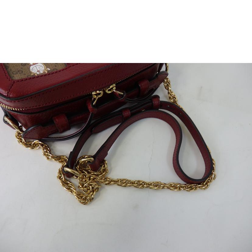 GUCCI グッチ/ミニGGスプリームチェーンショルダー/ドラえもん/655596//486***/Aランク/84