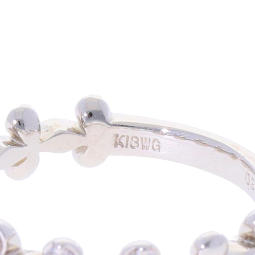 /K18WGダイヤリング0.33ct/#11//Aランク/75