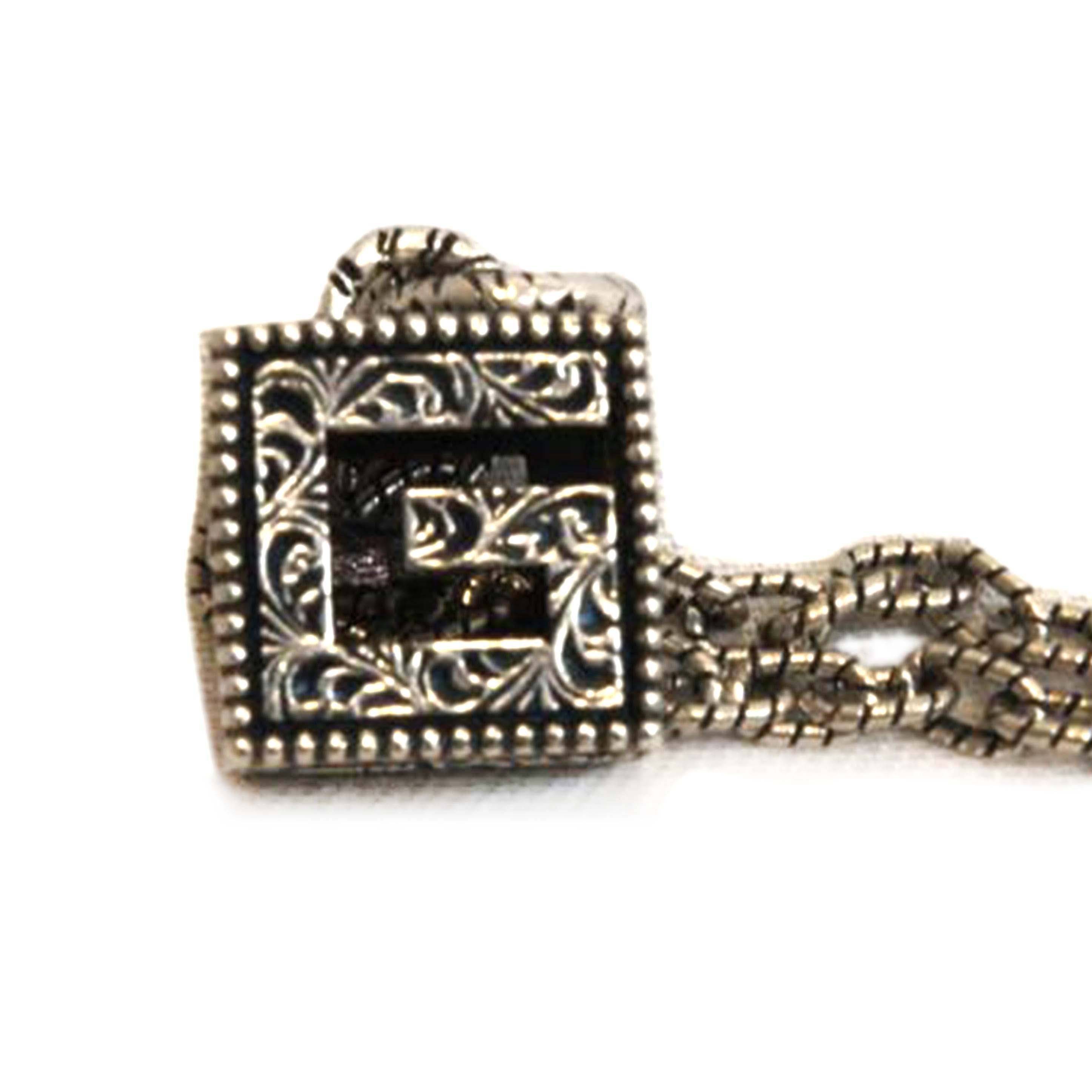 GUCCI グッチ/925シルバーGスクエアクロスネックレス//☆1362FI/Aランク/92