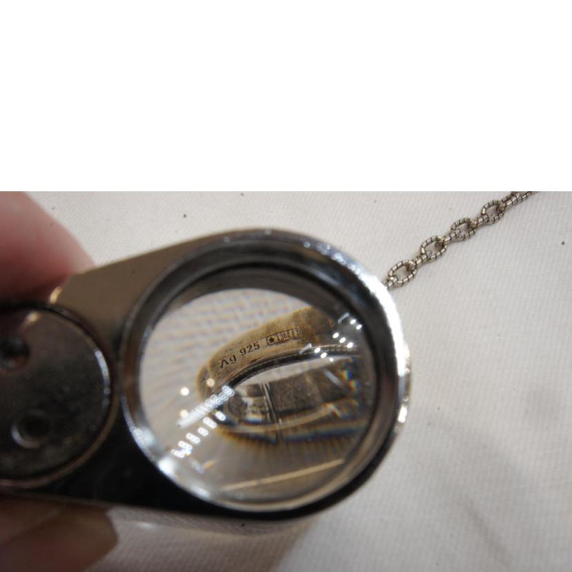 GUCCI グッチ/925シルバーGスクエアクロスネックレス//☆1362FI/Aランク/92